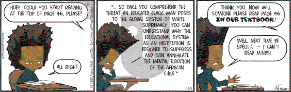 The Boondocks on Wednesday November 8, 2006 Comic Strip