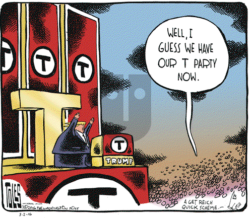 Tom Toles on Wednesday March 2, 2016 Comic Strip