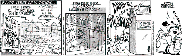 Over the Hedge on Saturday August 11, 2001 Comic Strip