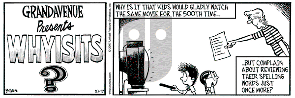 Grand Avenue on Wednesday October 17, 2007 Comic Strip