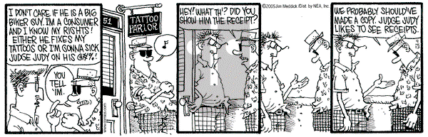 Monty on Tuesday September 13, 2005 Comic Strip