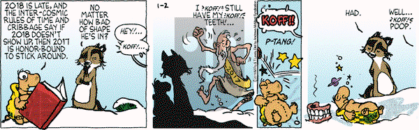 Over the Hedge on Tuesday January 2, 2018 Comic Strip