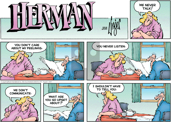 Herman on Sunday August 7, 2011 Comic Strip