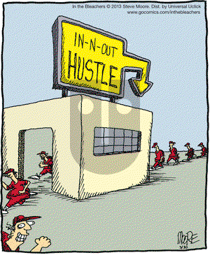 In the Bleachers on Saturday March 30, 2013 Comic Strip
