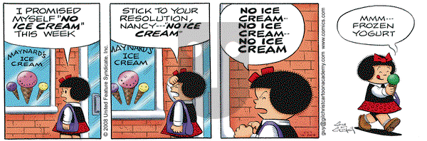 Nancy on Thursday October 16, 2008 Comic Strip