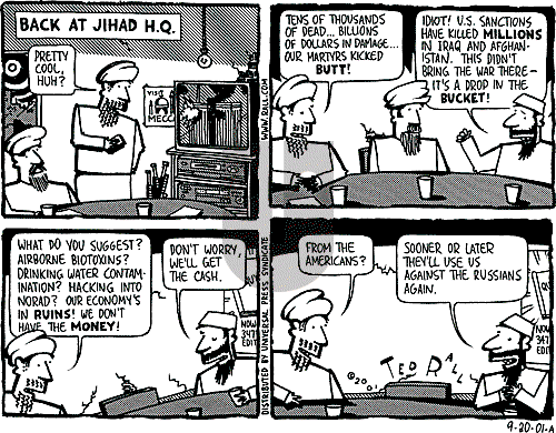 Ted Rall on Thursday September 20, 2001 Comic Strip