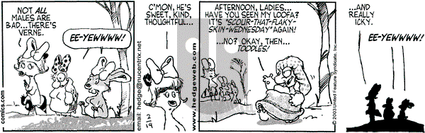 Over the Hedge - Wednesday February 19, 2003 Comic Strip