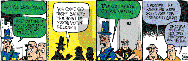 La Cucaracha on Tuesday October 26, 2004 Comic Strip