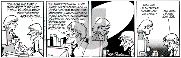 Doonesbury on Wednesday November 20, 1991 Comic Strip