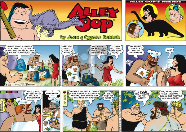 Alley Oop on Sunday March 30, 2014 Comic Strip