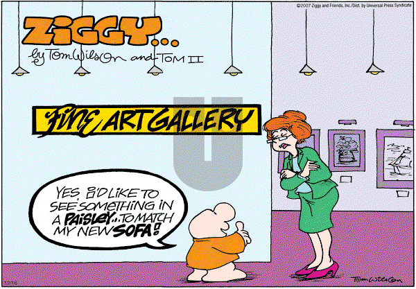 Ziggy - Sunday December 16, 2007 Comic Strip