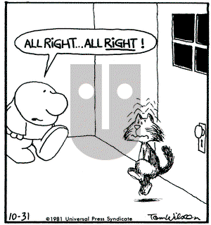 Ziggy on Saturday October 31, 1981 Comic Strip