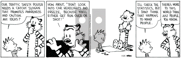 Calvin and Hobbes - Tuesday April 25, 2023 Comic Strip