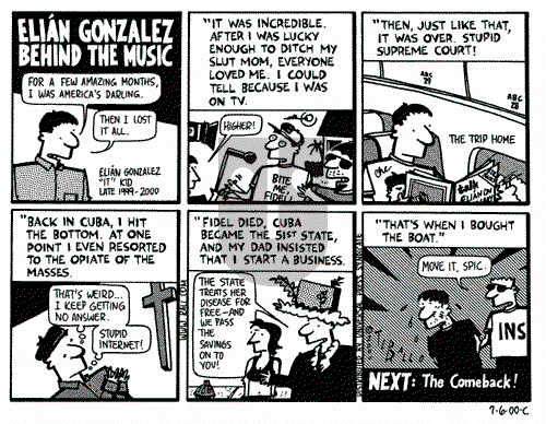 Ted Rall on Monday July 10, 2000 Comic Strip