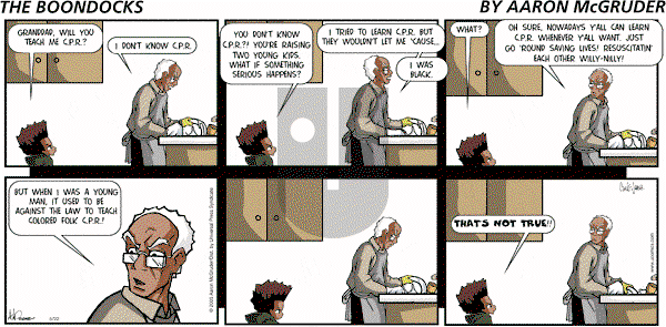 The Boondocks on Sunday December 23, 2012 Comic Strip