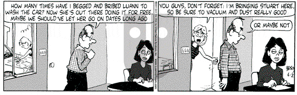 Luann on Saturday June 2, 2001 Comic Strip