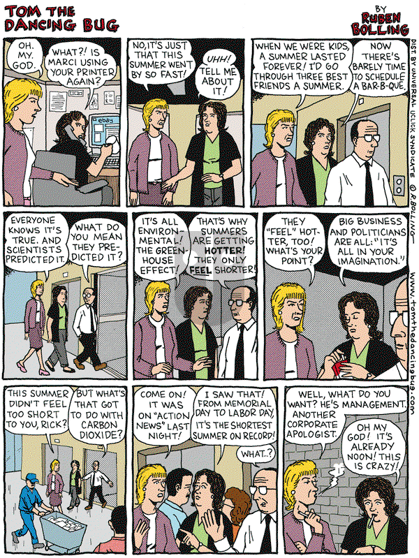 Tom the Dancing Bug on Friday August 24, 2012 Comic Strip