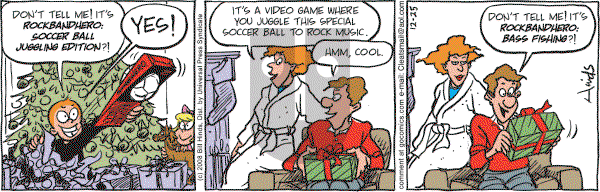 Cleats - Thursday December 25, 2008 Comic Strip