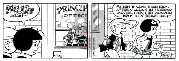 Nancy on Tuesday January 13, 2004 Comic Strip