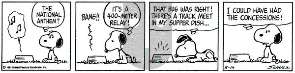 Peanuts on Friday August 14, 1981 Comic Strip