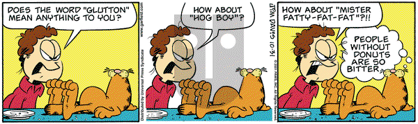 Garfield on Wednesday October 31, 2001 Comic Strip