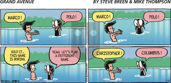 Grand Avenue on Sunday July 12, 2015 Comic Strip