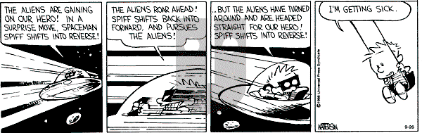 Calvin and Hobbes - Thursday September 26, 1991 Comic Strip