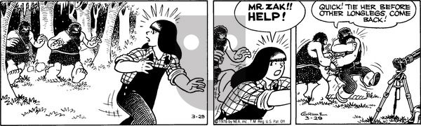 Alley Oop on Monday March 29, 1976 Comic Strip