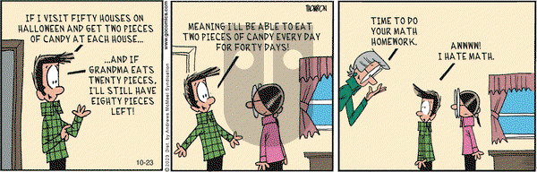 Grand Avenue on Monday October 23, 2023 Comic Strip