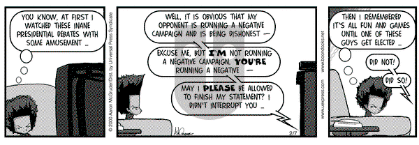 The Boondocks - Monday February 7, 2000 Comic Strip