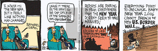 La Cucaracha on Monday January 2, 2006 Comic Strip