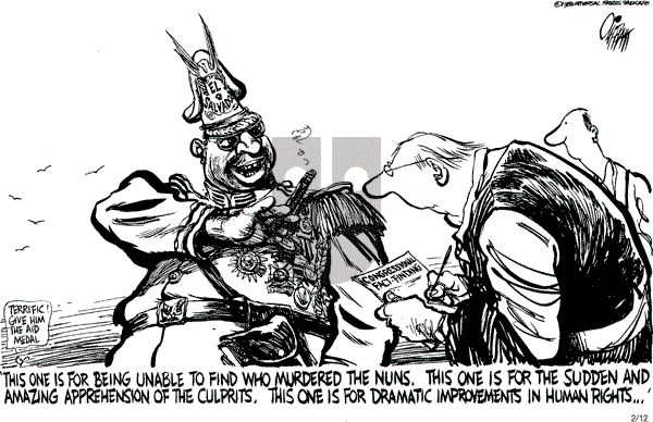 Pat Oliphant - Friday February 12, 1982 Comic Strip
