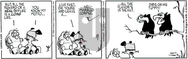Over the Hedge on Saturday August 7, 1999 Comic Strip