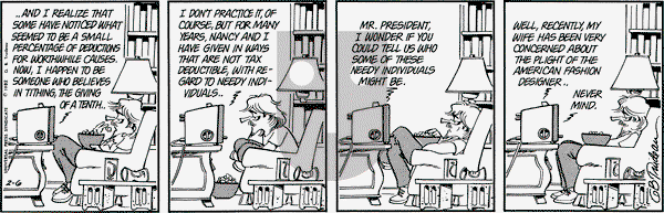 Doonesbury on Saturday February 6, 1982 Comic Strip