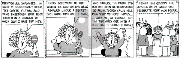 Cathy Classics on Monday April 25, 1994 Comic Strip