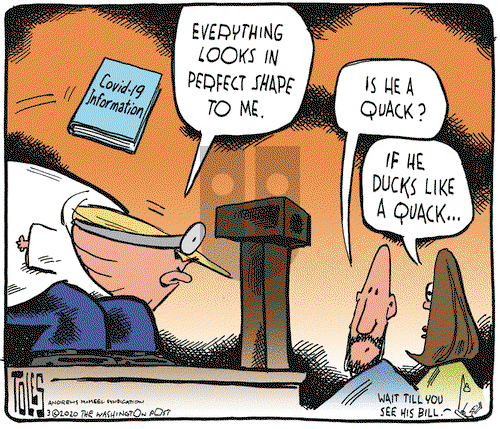 Tom Toles on Wednesday March 4, 2020 Comic Strip