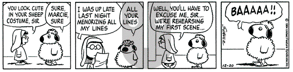 Peanuts on Thursday December 20, 1984 Comic Strip