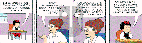 Nancy on Thursday April 11, 2019 Comic Strip