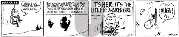 Peanuts on Saturday December 20, 1969 Comic Strip