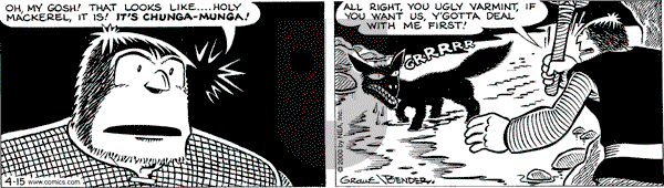 Alley Oop on Saturday April 15, 2000 Comic Strip