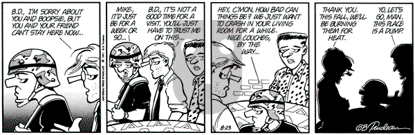 Doonesbury on Friday August 23, 1991 Comic Strip