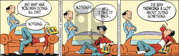 Baldo on Monday July 23, 2018 Comic Strip