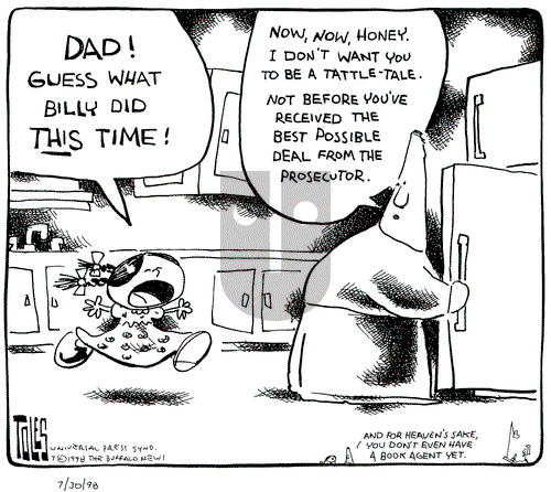 Tom Toles on Thursday July 30, 1998 Comic Strip