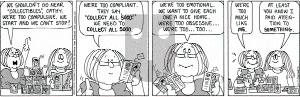 Cathy Classics - Friday December 8, 2023 Comic Strip