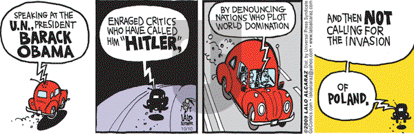 La Cucaracha on Saturday October 10, 2009 Comic Strip