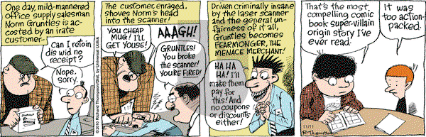 Cul de Sac on Wednesday November 11, 2015 Comic Strip