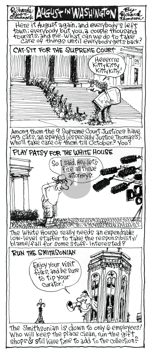 Richard's Poor Almanac on Monday July 11, 2016 Comic Strip