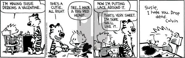 Calvin and Hobbes - Wednesday February 10, 2016 Comic Strip