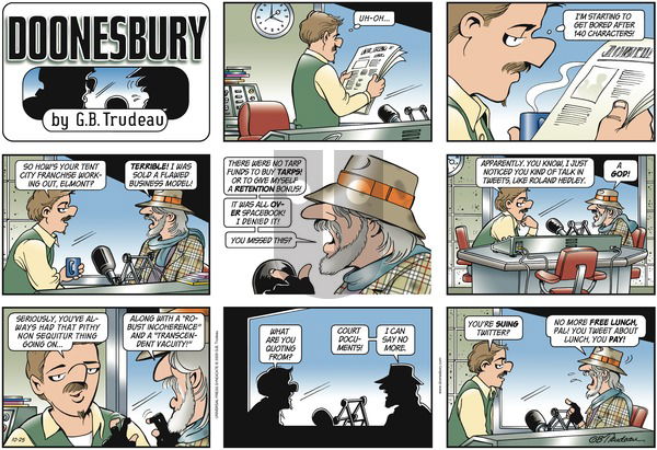Doonesbury on Sunday October 25, 2009 Comic Strip