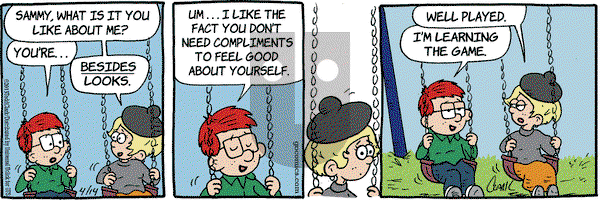 Lola on Tuesday April 14, 2015 Comic Strip